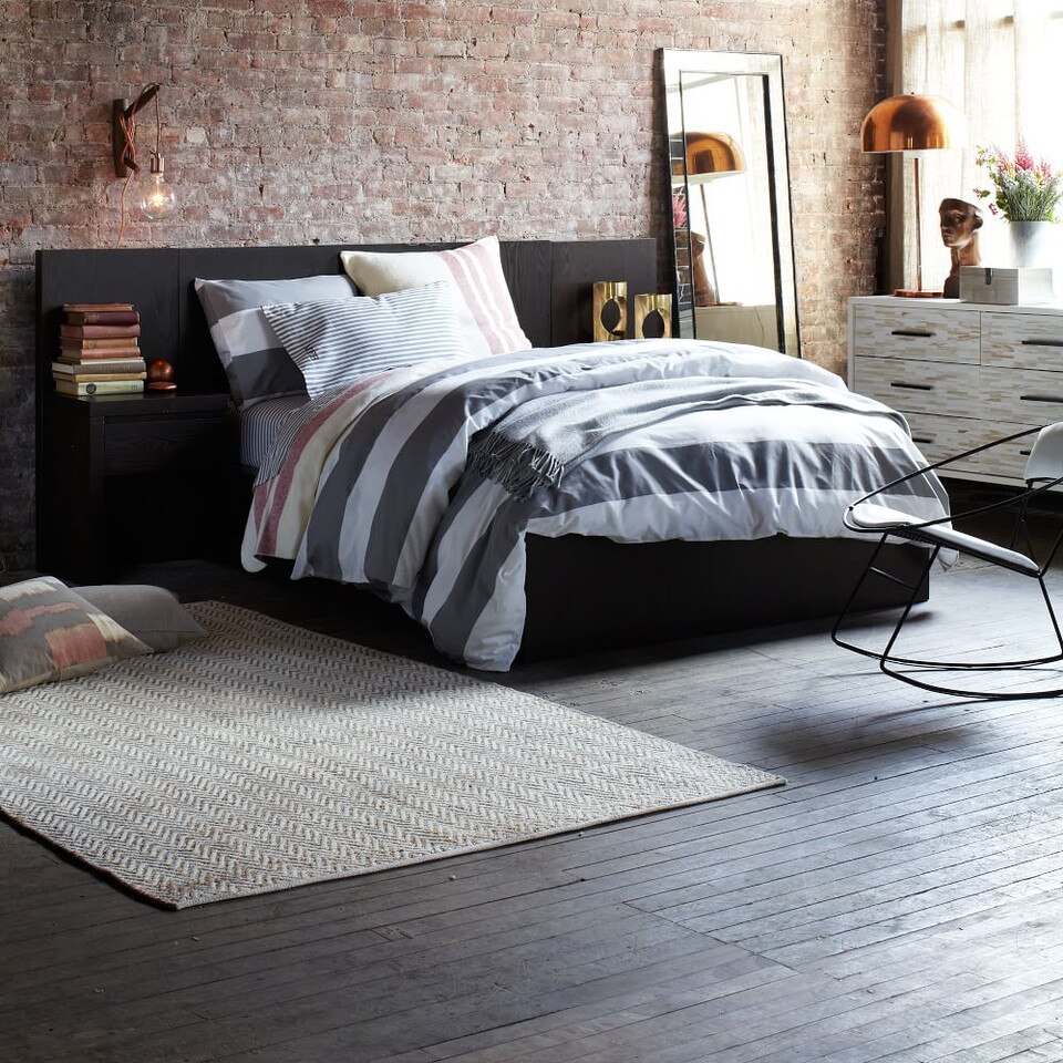 Jute Chenille Herringbone Rug Natural/Ivory west elm Australia